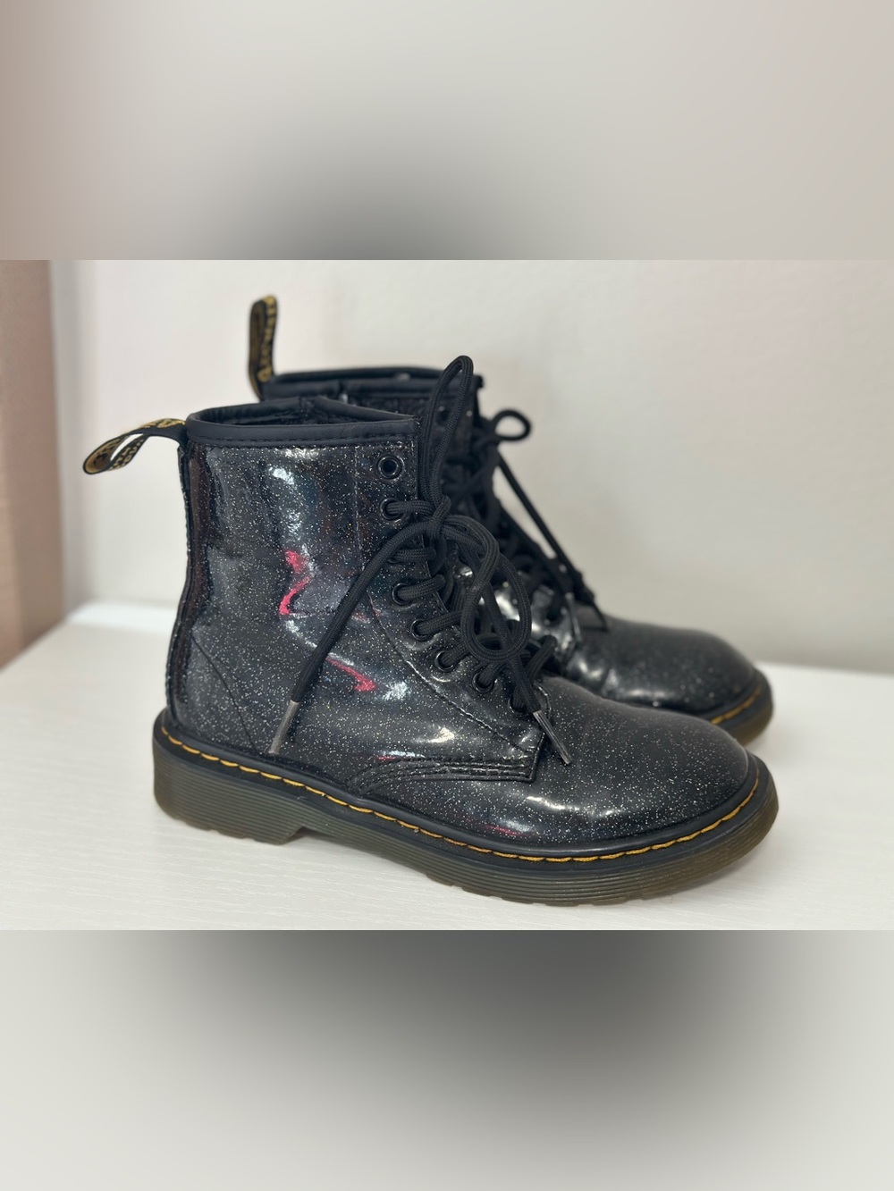 Dr. Martens 1460 Black Glitter Combat Boots